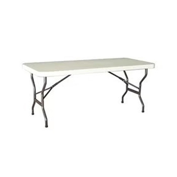 Oztrail Foldable Blow Mould Table White 182 x 76 x 5Centimeter