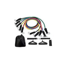Latex Resistance Bands Fitness Exercise Tube Rope Set Yoga Abs P90X Workout H8329