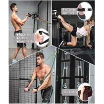 Latex Resistance Bands Fitness Exercise Tube Rope Set Yoga Abs P90X Workout H8329