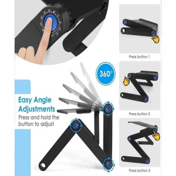 Laptop Stand With Usb Cooling Fan Black