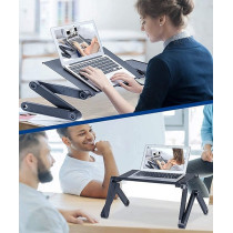 Laptop Stand With Usb Cooling Fan Black