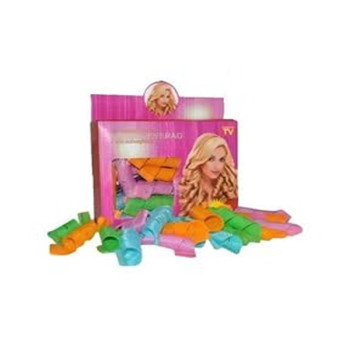 Magic Leverag 20-Piece Hair Curler Orange/Green/Pink