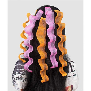 Magic Leverag 20-Piece Hair Curler Orange/Green/Pink