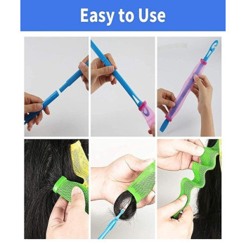 Magic Leverag 20-Piece Hair Curler Orange/Green/Pink