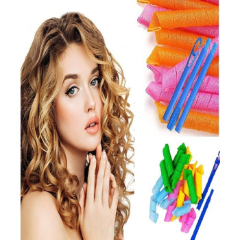 Magic Leverag 20-Piece Hair Curler Orange/Green/Pink