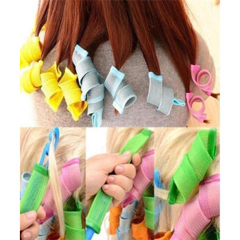 Magic Leverag 20-Piece Hair Curler Orange/Green/Pink