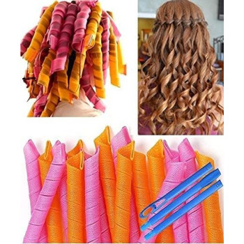 Magic Leverag 20-Piece Hair Curler Orange/Green/Pink