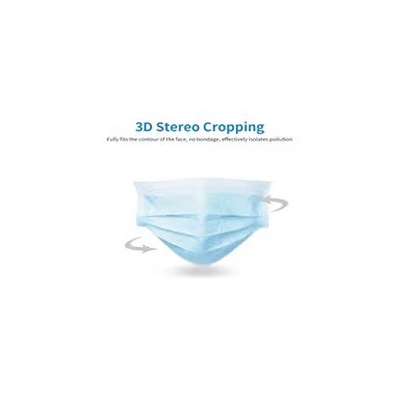 Pack Of 10 Disposable Breathable Face Mask Set With Earloop