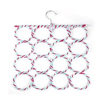 16-Holes Ring Scarf Holders Multicolour 46 x 36.5Centimeter