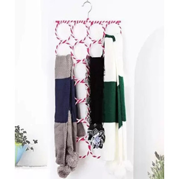 16-Holes Ring Scarf Holders Multicolour 46 x 36.5Centimeter