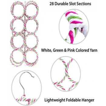 16-Holes Ring Scarf Holders Multicolour 46 x 36.5Centimeter