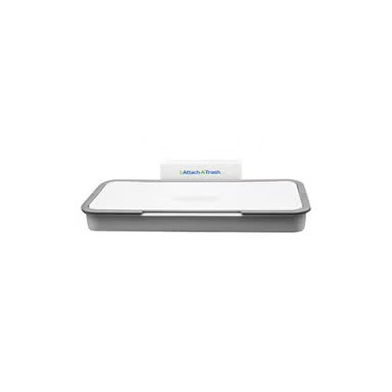 Abs Hanging Trash Bag Holder White/Grey