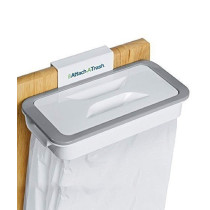 Abs Hanging Trash Bag Holder White/Grey