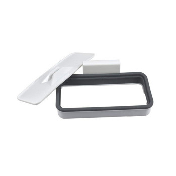 Abs Hanging Trash Bag Holder White/Grey