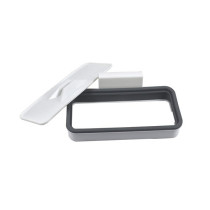 Abs Hanging Trash Bag Holder White/Grey