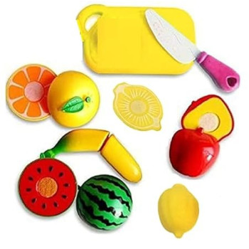 Portable Lightweight Compact Sturdy And Durable Pretend Fruit Vegetable Cutting Toy Play Set