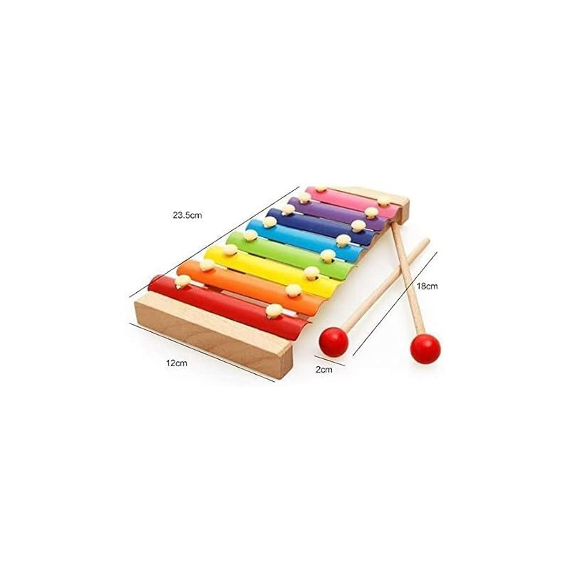 Hand Knock Wood Piano Kids Toy Xylophone Music Rhythm Learning In Advance