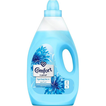 Comfort Fabric Softener Spring Dew For Fresh And Soft Clothes 3.0Liters