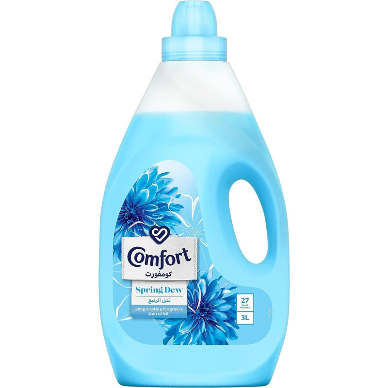 Comfort Fabric Softener Spring Dew For Fresh And Soft Clothes 3.0Liters
