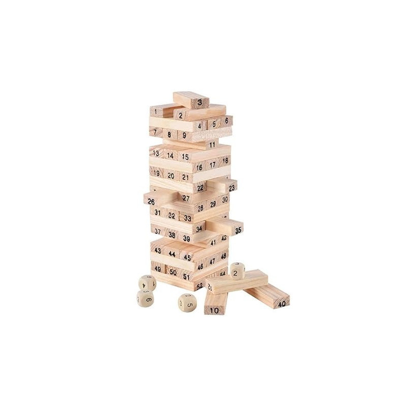 24.13463325.18 54-Piece Tower Building Blocks Set For 6+ Years