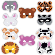 Party Propz 10-Piece Animal Eye Mask