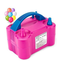 Electric Balloon Blower Air Pump Pink/Blue Colour