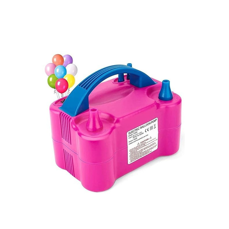 Electric Balloon Blower Air Pump Pink/Blue Colour