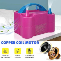 Electric Balloon Blower Air Pump Pink/Blue Colour