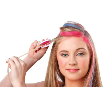 Hot Huez 4-Piece Temporary Hair Chalk Set Multicolour