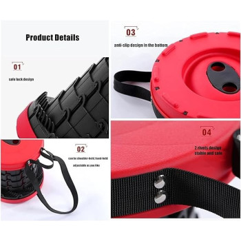 Retractable Telescopic Portable Stool Black/Red