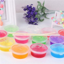 Box Of 12 Soft Slime Toy Magic Colorful Clay