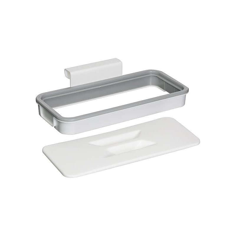 Attach A Trash Hanging Trash Bag Holder White Colour