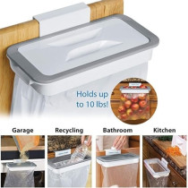 Attach A Trash Hanging Trash Bag Holder White Colour