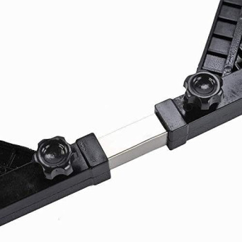 Multifunctional Movable Washing Machine And Refrigerator Stand Black