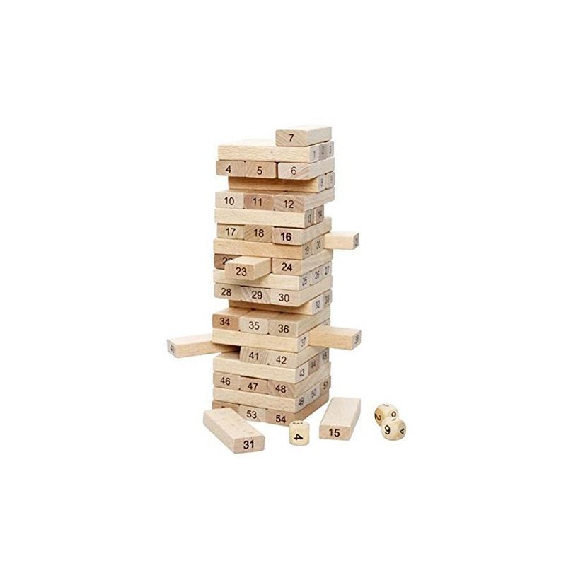 54-Piece Numerical Building Block Set For 3+ Years