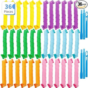 20-Piece Magic Curler Set Pink/Green/Blue Colour