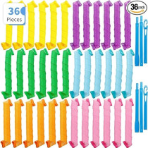 20-Piece Magic Curler Set Pink/Green/Blue Colour