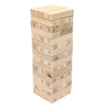 Jenga 54-Piece Wooden Blocks Playset