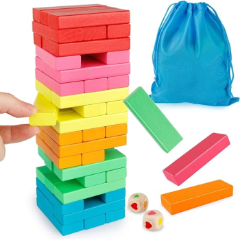 24.14450740.18 Wooden Jenge Tower For 6+ Years