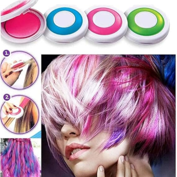 Hot Huez 4-Piece Temporary Hair Coloring Chalk Multicolour