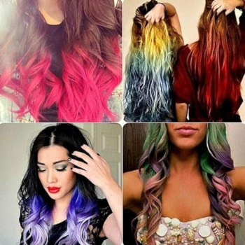 Hot Huez 4-Piece Temporary Hair Coloring Chalk Multicolour