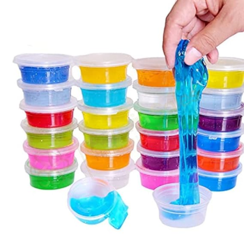 12-Piece Colorful Soft Slime Magic Claycm