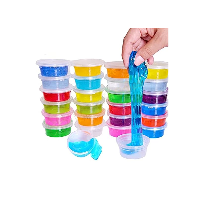 12-Piece Colorful Soft Slime Magic Claycm