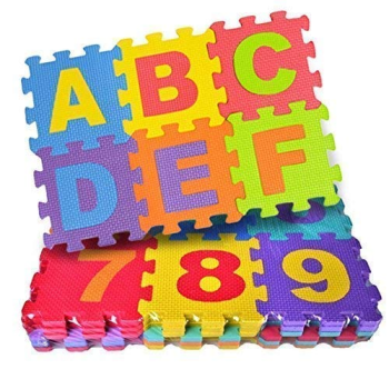 Rainbowtoy 26-Piece Foam Alphabets Puzzle Play Mat Set