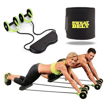 Multi Function Double Ab Roller Wheel 43 x 13 x 18.5cm