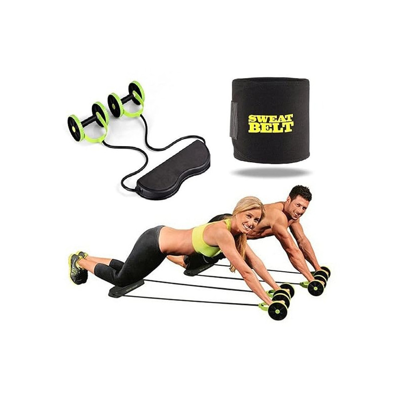 Multi Function Double Ab Roller Wheel 43 x 13 x 18.5cm