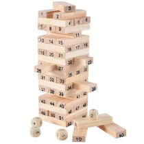 Wooden Blocks Build A Tower For The Children