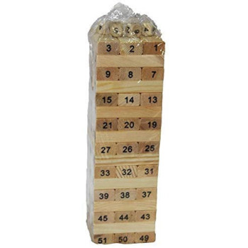 Wooden Blocks Build A Tower For The Children