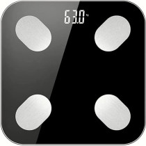 Smart Bluetooth Weight And Body Fat Measurement Health Scale Black/White 29.50 x 29.50 x 5cm