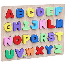 Webby Wooden Alphabets Learning Toy